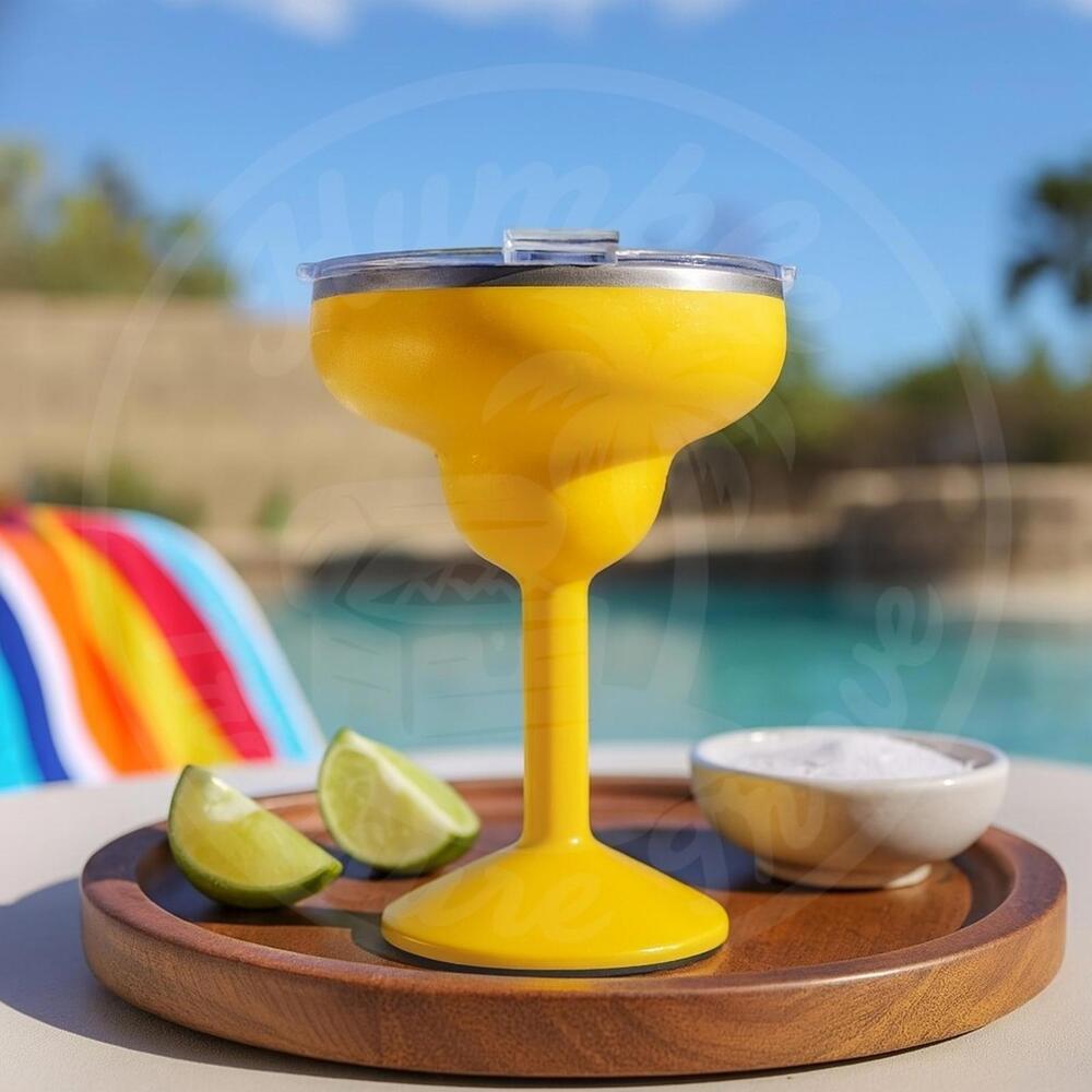 ORCA Rita Sunflower Yellow 13oz Insulated Stainless Steel Margarita Cup with Lid